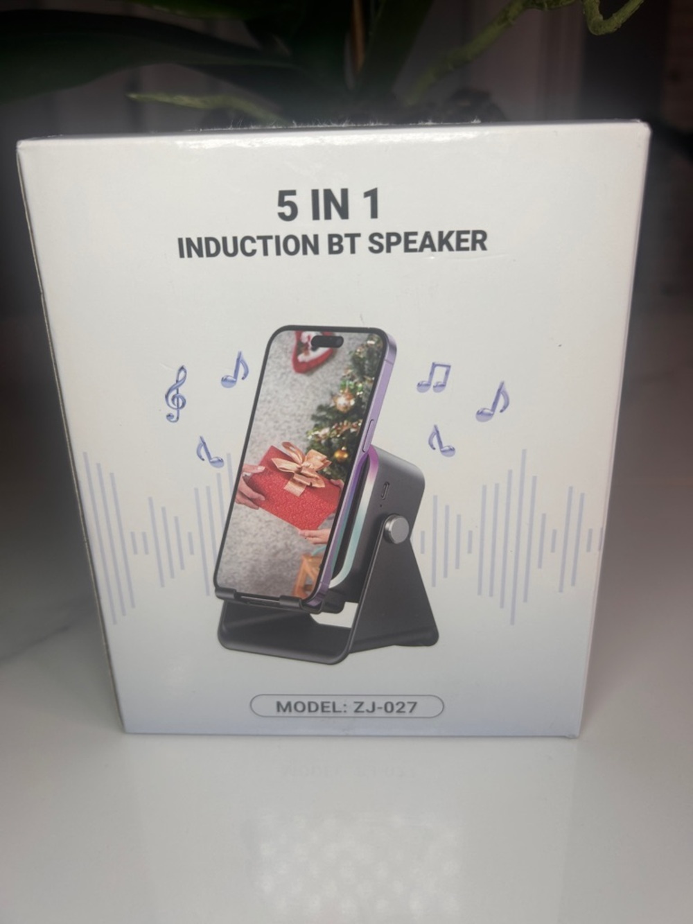 Induction Speaker With Phone Stand 5 In 1 Wireless Bluetooth Audio  WI-FI, Black - Picture 9 of 16